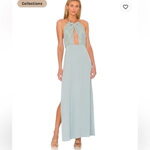 Moldovite dress in green Revolve dress with price tag no use blue dress wedding
